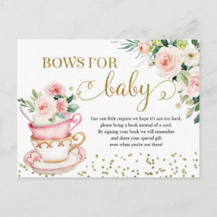 A Baby is Brewing Tea Party Books for Baby Card