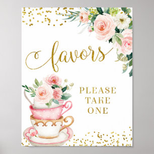 A Baby is Brewing Tea Party Favours Sign