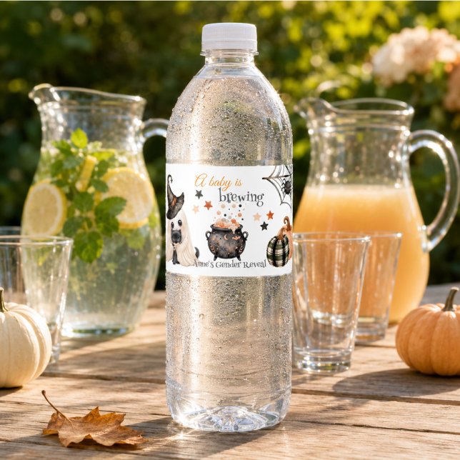 A Baby Is Brewing  Water Bottle Label (A Baby Is Brewing Water Bottle Label)