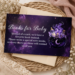A Baby Is Brewing Witch Baby Shower Books for Baby Enclosure Card