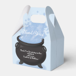 A Baby is Brewing Witch Baby Shower Gothic Blue Favour Box