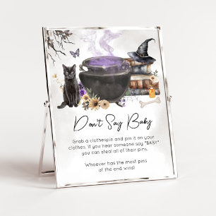 A Baby is Brewing Witch Don't Say Baby Sign