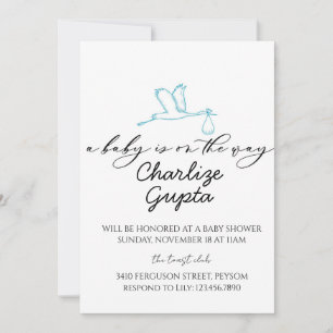 A Baby Is on the Way Baby Shower Invitation