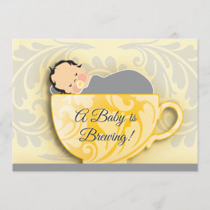 A Baby Shower Tea Party Gender Neutral Invitation