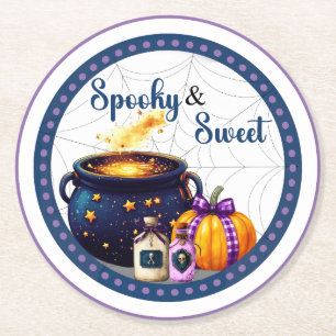 A Baby's Brewing Paper Coaster