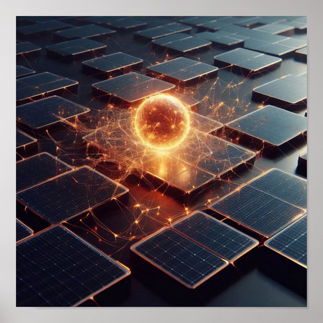 A background image of electronic circuits poster (Front)