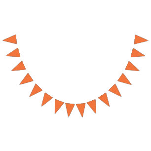 A background pattern featuring an orange and peach bunting