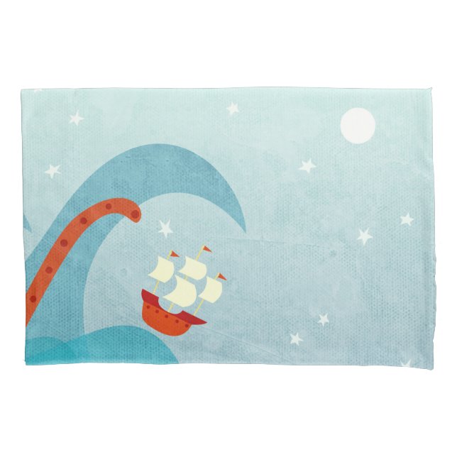 A Bad Day for Sailors Pillowcase (Front-Left)