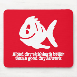 A bad day phishing funny personalise mouse mat