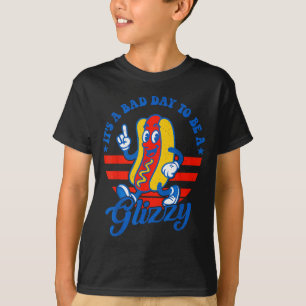 A bad day to be a glizzy funny 4th of july hot dog T-Shirt