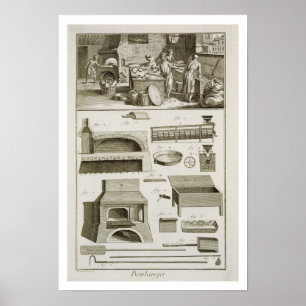 A bakery and baking equipment, from the 'Encyclope Poster
