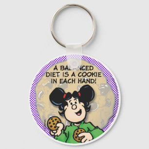 A Balanced Diet Key Ring