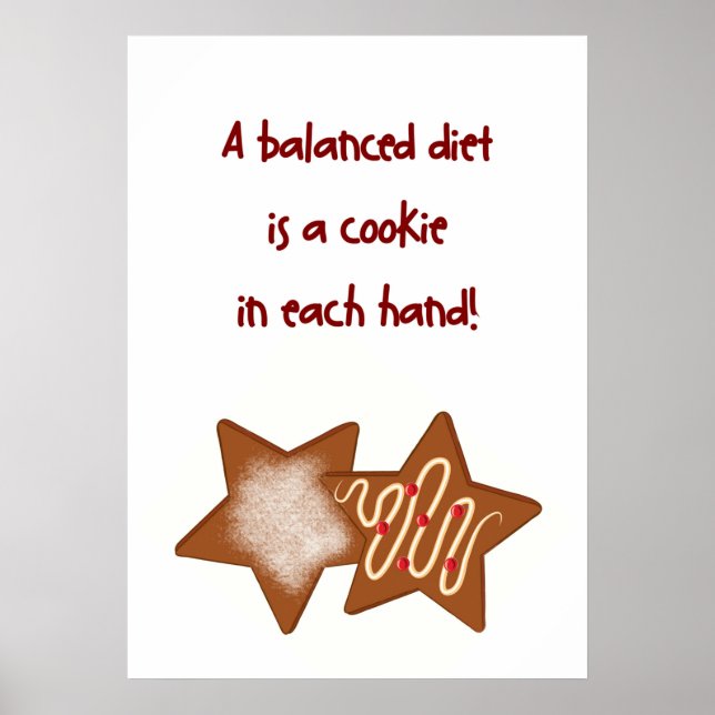 A BALANCED DIET... POSTER (Front)