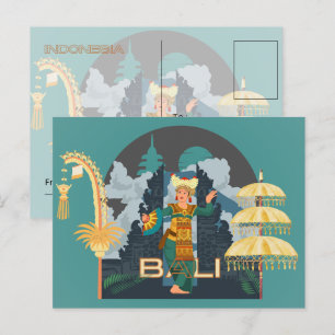 A Balinese Girl's Dancer Postcard