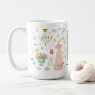 A Ball at the Crown Inn (White 15 oz) Mug
