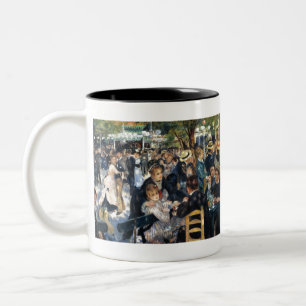 A Ball At the Moulin de la Galette - Renoir Two-Tone Coffee Mug