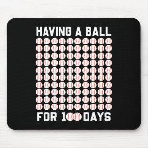A Ball For 100 Days Baseball 100 Days Of School Gi Mouse Mat