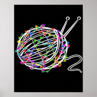 A Ball Of Knitting Wood | Lovely Design Poster