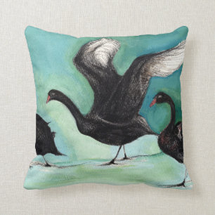 A ballet of Black Swans 2013 Cushion