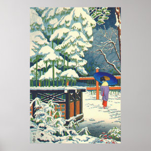 A Bamboo in the Shrine Fujishima Takeji Poster