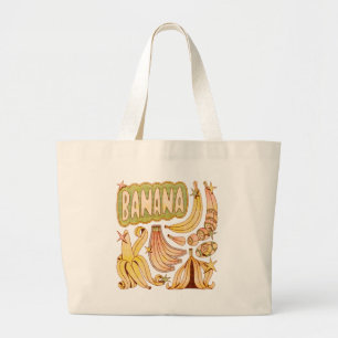 A Banana / Illustration of Banana  Large Tote Bag