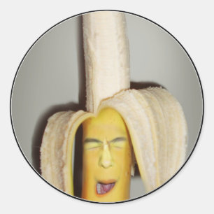 A Banana Splitting Headache Classic Round Sticker