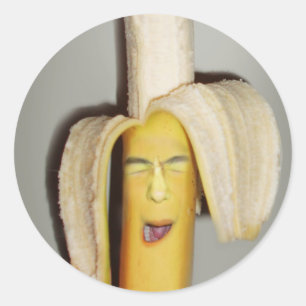 A Banana Splitting Headache Classic Round Sticker