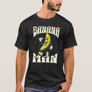 A Banana with a face arms legs and shoes Man T-Shirt