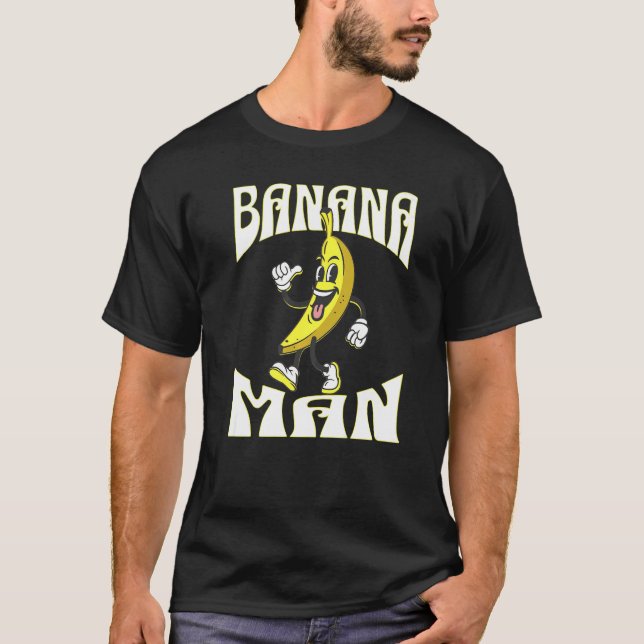 A Banana with a face arms legs and shoes Man T-Shirt (Front)
