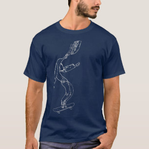 A banana with a headlight as a head wearing pants  T-Shirt