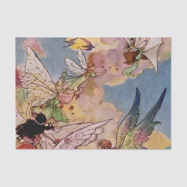 “A Band of Fairies” by Florence Anderson Tissue Paper (Front)