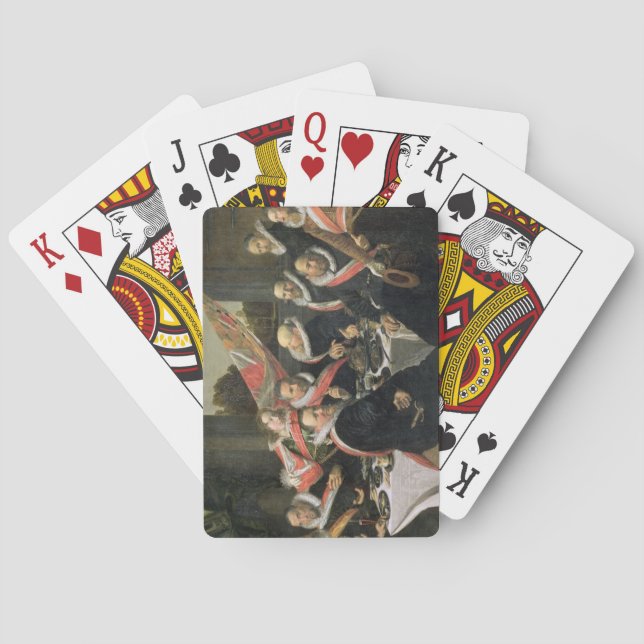 A Banquet of the Officers of the St. George Militi Playing Cards (Back)