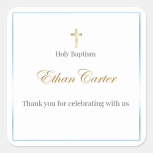 A baptism sticker 