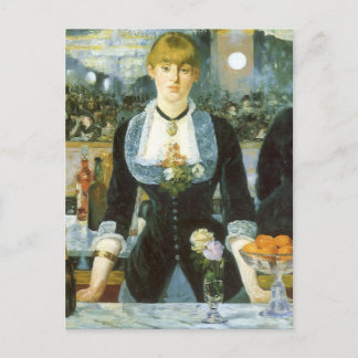 A Bar at the Folies Bergere by Edouard Manet Postcard
