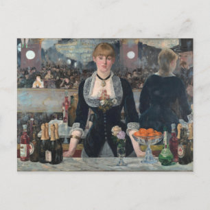 A Bar at the Folies-Bergère by Édouard Manet Postcard