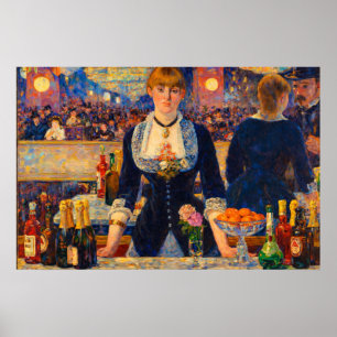 A Bar at the Folies-Bergere by Edouard Manet Poster