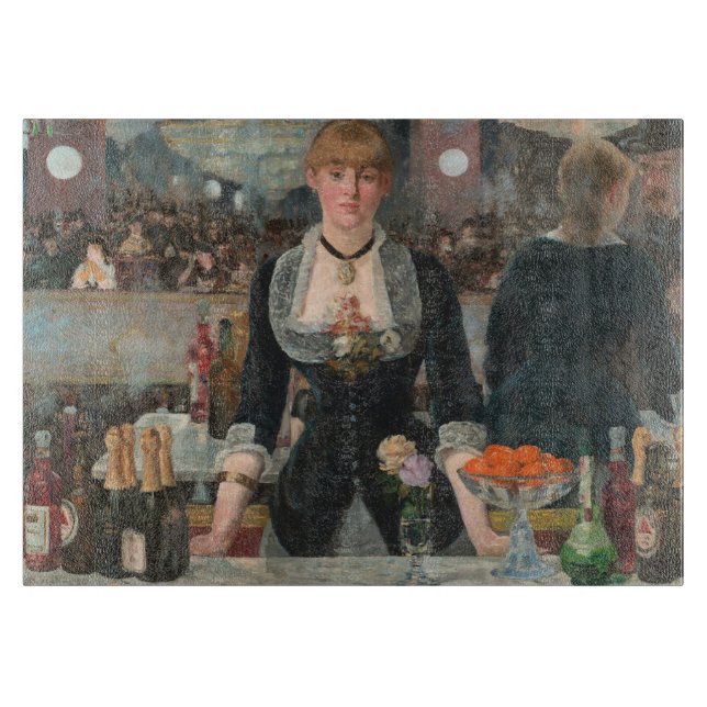 A Bar at the Folies-Bergère Edouard Manet Cutting Board (Front)