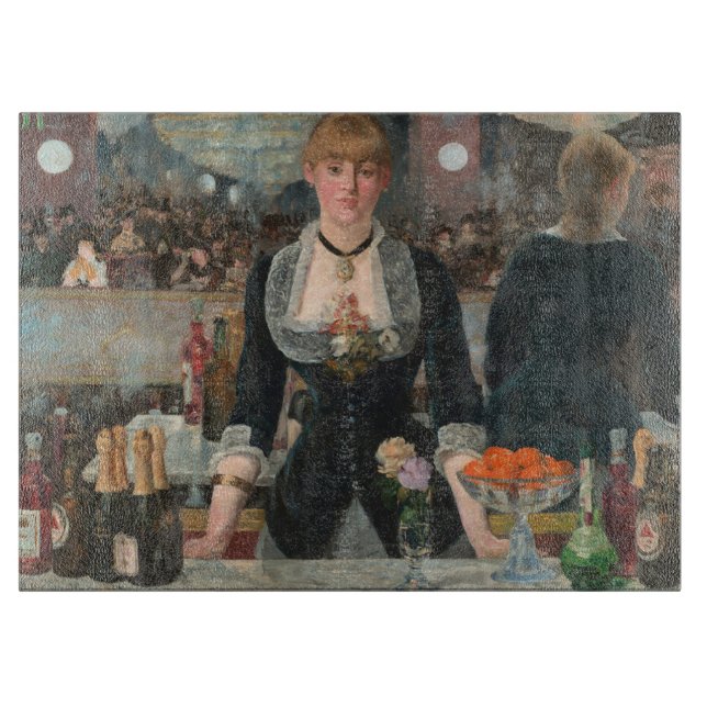 A Bar at the Folies-Bergère Edouard Manet Cutting Board (Front)