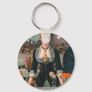 A Bar at the Folies-Bergère Edouard Manet Key Ring