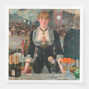 A Bar at the Folies-Bergère Edouard Manet Napkin