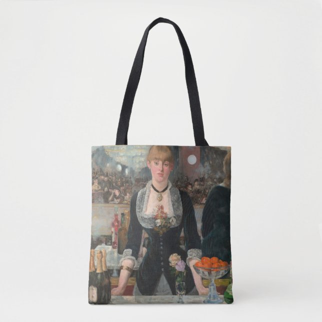A Bar at the Folies-Bergère Edouard Manet Tote Bag (Front)