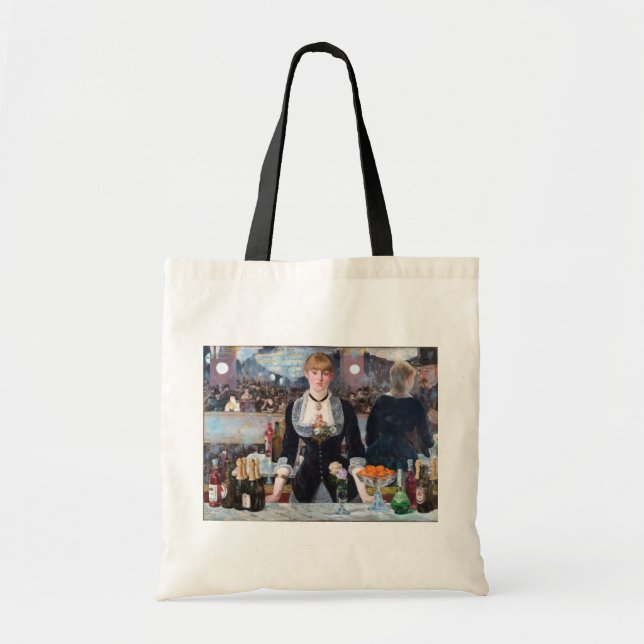 A Bar at the Folies-Bergere, Manet Tote Bag (Front)