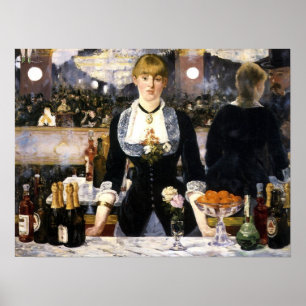 A bar at the Folies-Bergere Poster