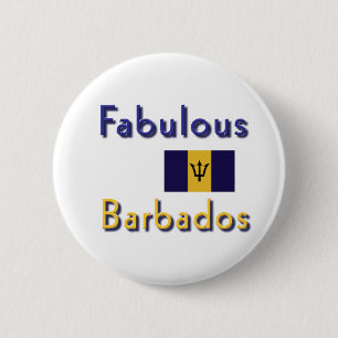 a barbados 6 cm round badge