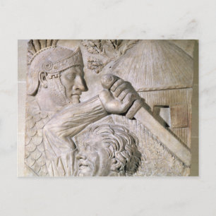 A Barbarian fighting a Roman legionary Postcard