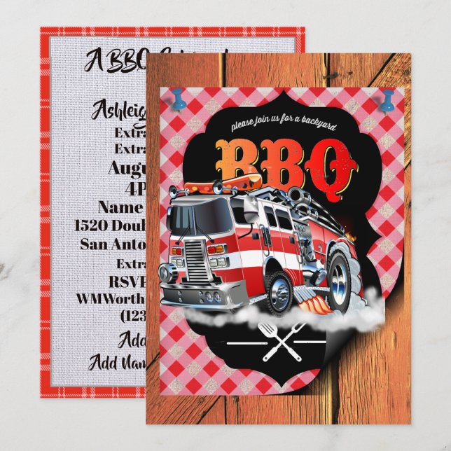 A Barbecue Celebration Invitation (Front/Back)
