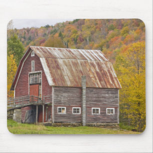 A barn in Vermont's Green Mountains. Hancock, Mouse Mat