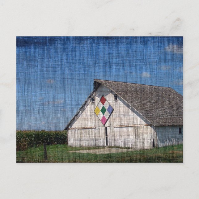 A Barn With A Quilt Postcard (Front)
