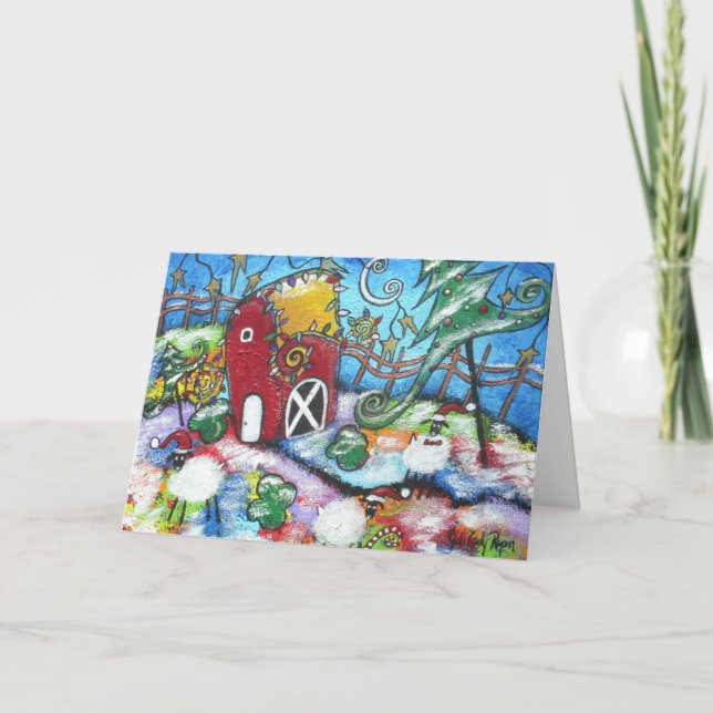 A Barnyard Christmas Card (Front)