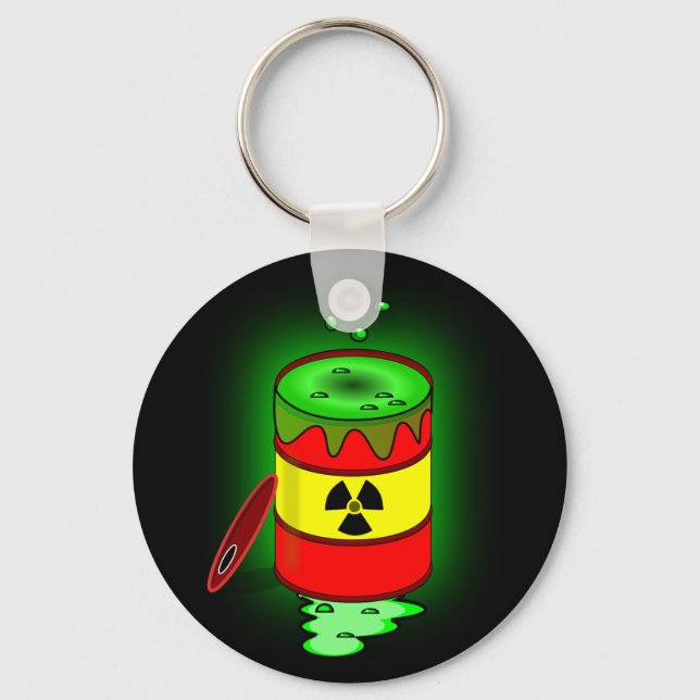 A Barrel of Toxic Waste. Key Ring (Front)